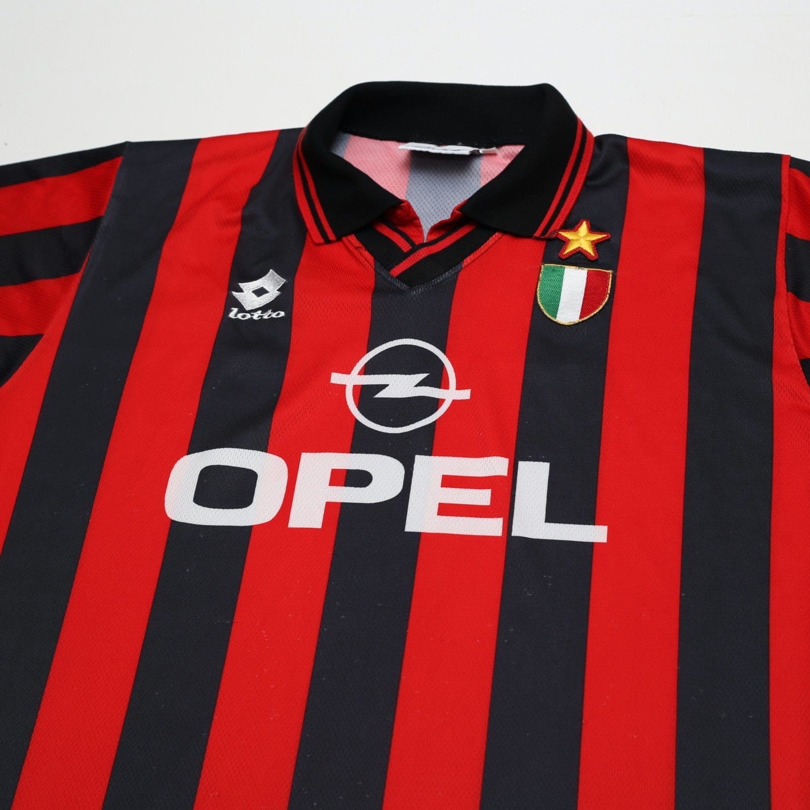 1996/97 AC Milan Vintage Lotto Home Football Shirt (L)