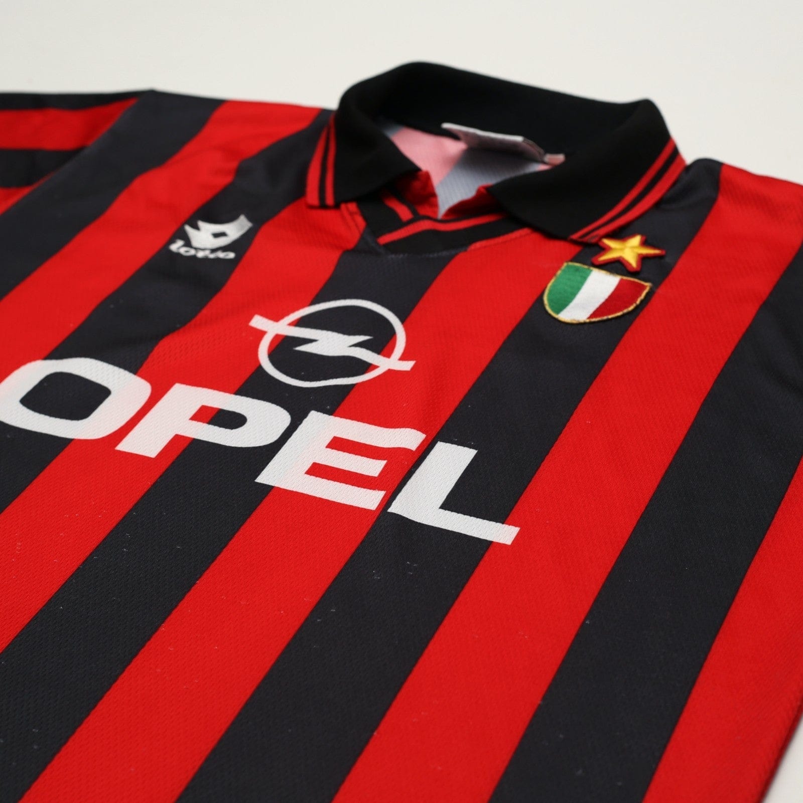 1996/97 AC Milan Vintage Lotto Home Football Shirt (L)