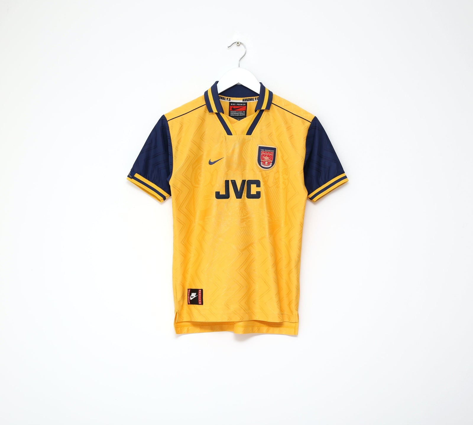 1996/97 ARSENAL Vintage Nike Away Football Shirt Jersey (LB)