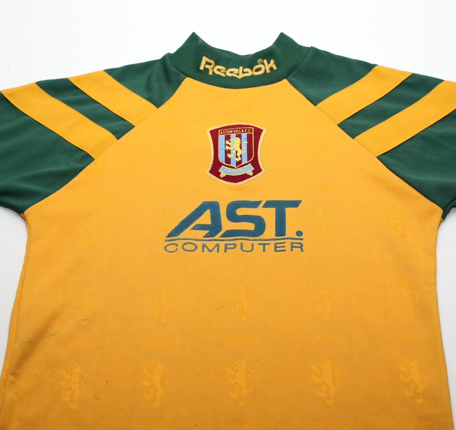 1996/97 ASTON VILLA Vintage Reebok GK Football Shirt (Y/S) Full Kit