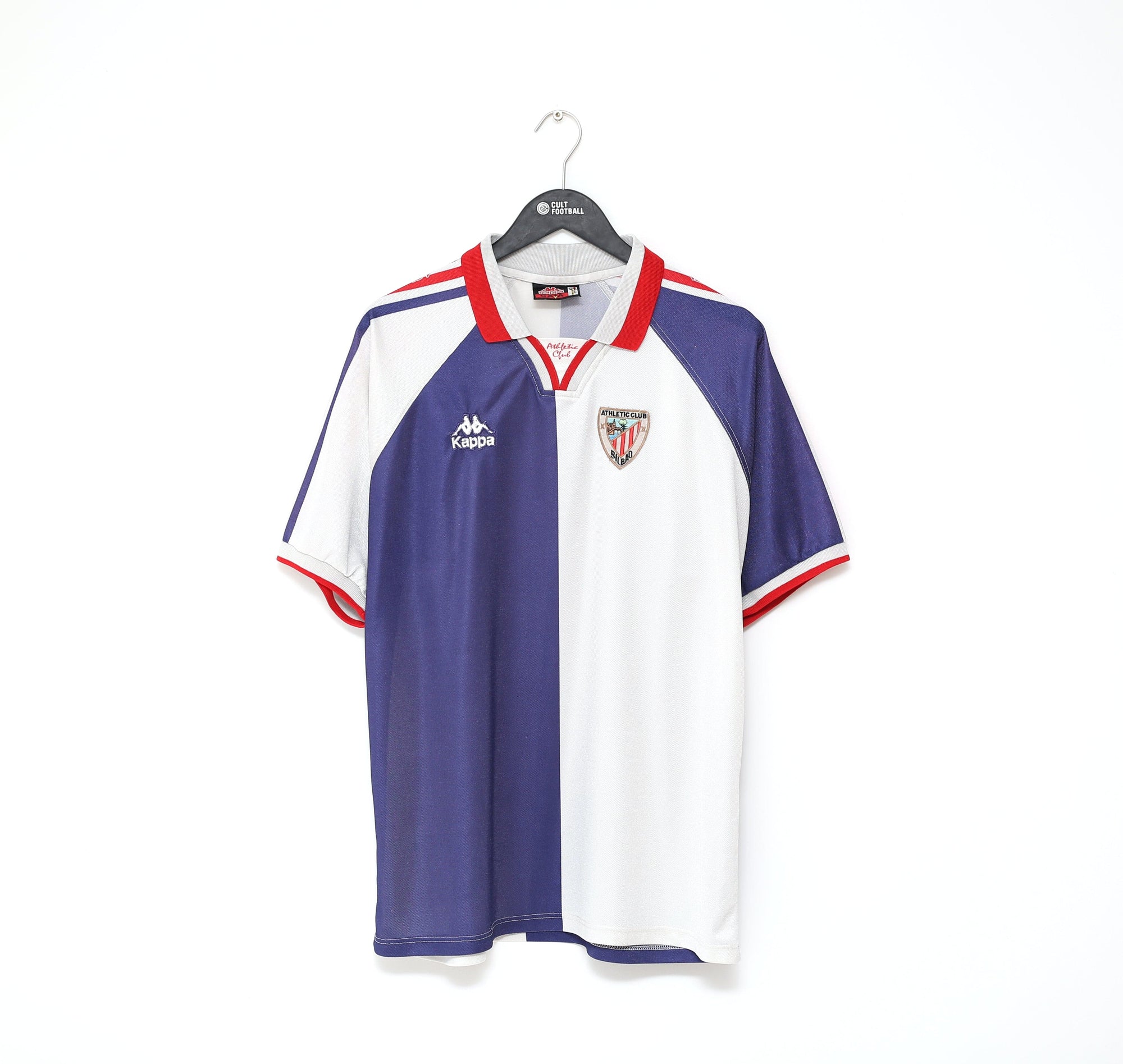 1996/97 ATHLETIC BILBAO Vintage Kappa Away Football Shirt (XL)
