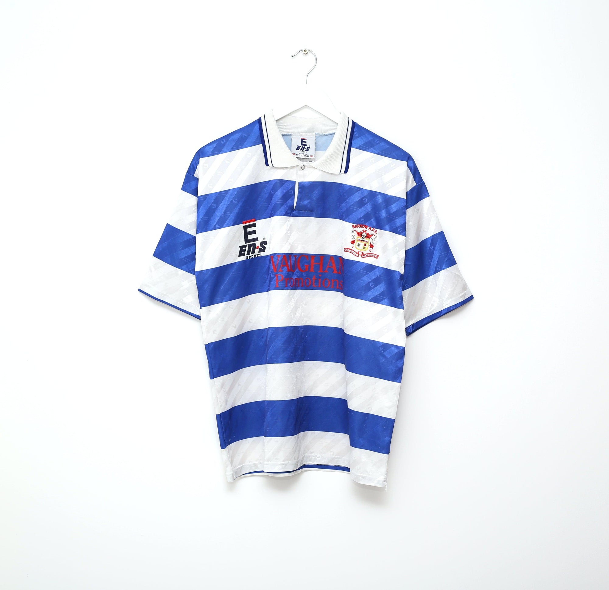 1996/97 BARROW FC Vintage EN-SPORTS Home Football Shirt (M)