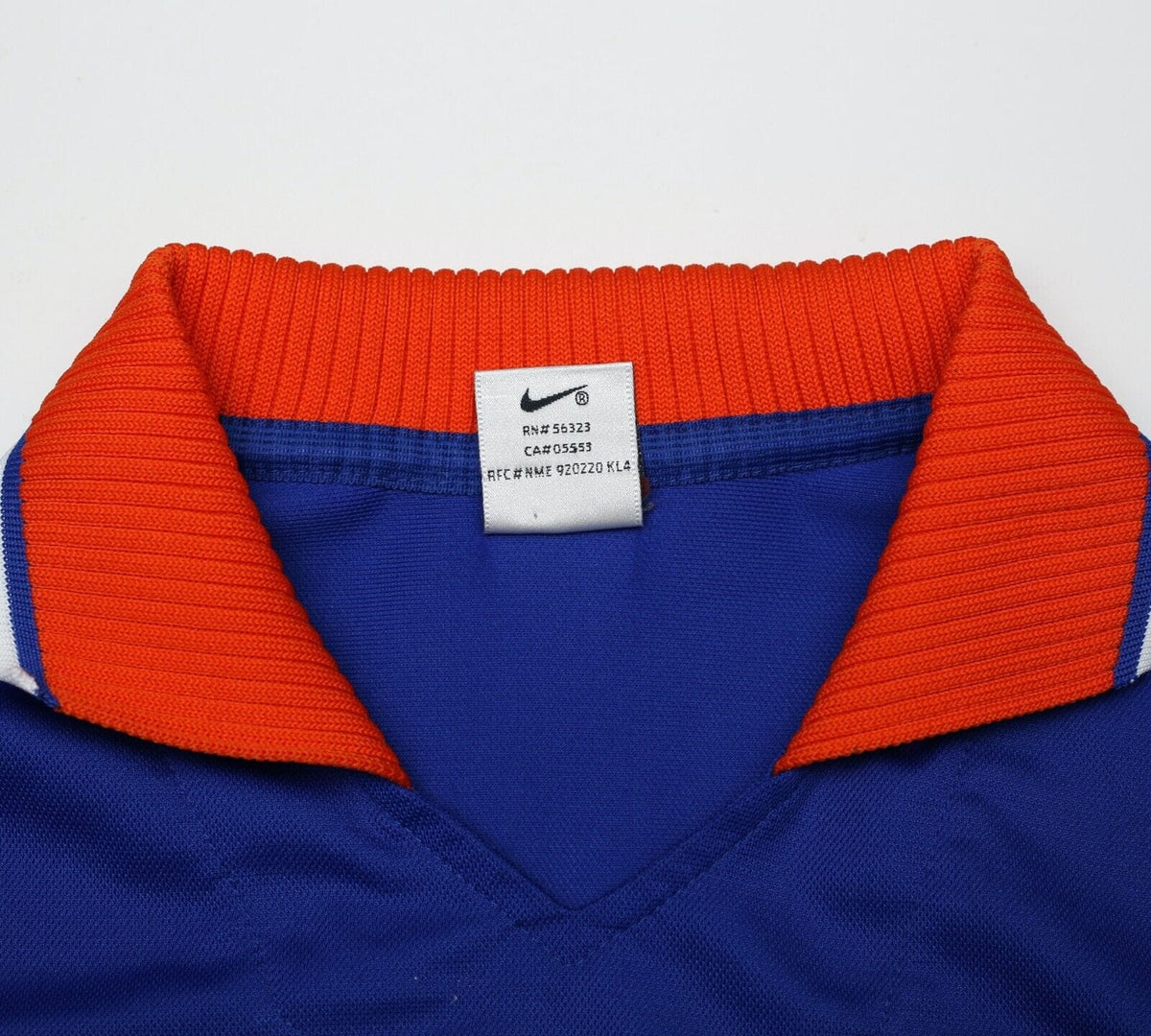 1996/97 BERGKAMP #8 Holland Vintage Nike Away Football Shirt (S) Arsenal