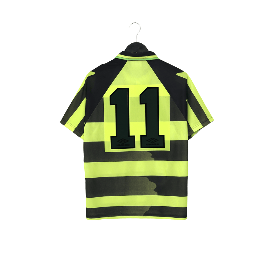 1996/97 Cadete #11 Celtic Vintage Umbro Away Football Shirt (M)