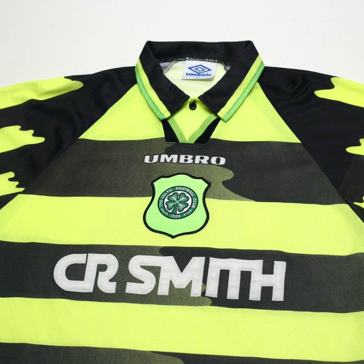 1996/97 Cadete #11 Celtic Vintage Umbro Away Football Shirt (M)