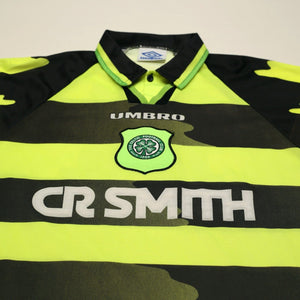 1996/97 Cadete #11 Celtic Vintage Umbro Away Football Shirt (M)