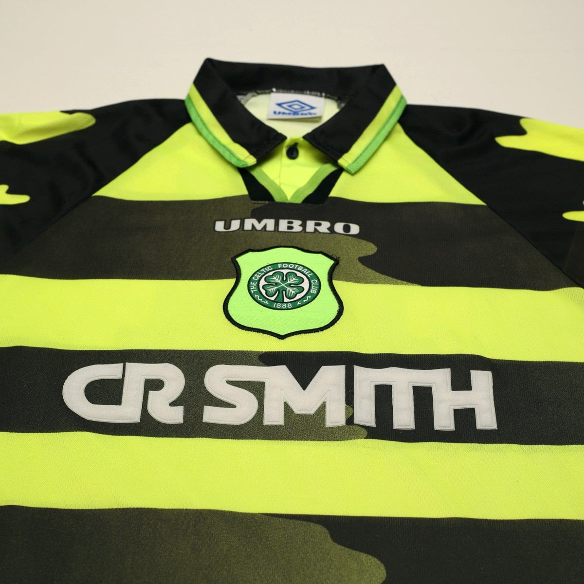 1996/97 Cadete #11 Celtic Vintage Umbro Away Football Shirt (M)