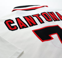 1996/97 CANTONA #7 Manchester United Vintage Umbro Away Football Shirt (L)