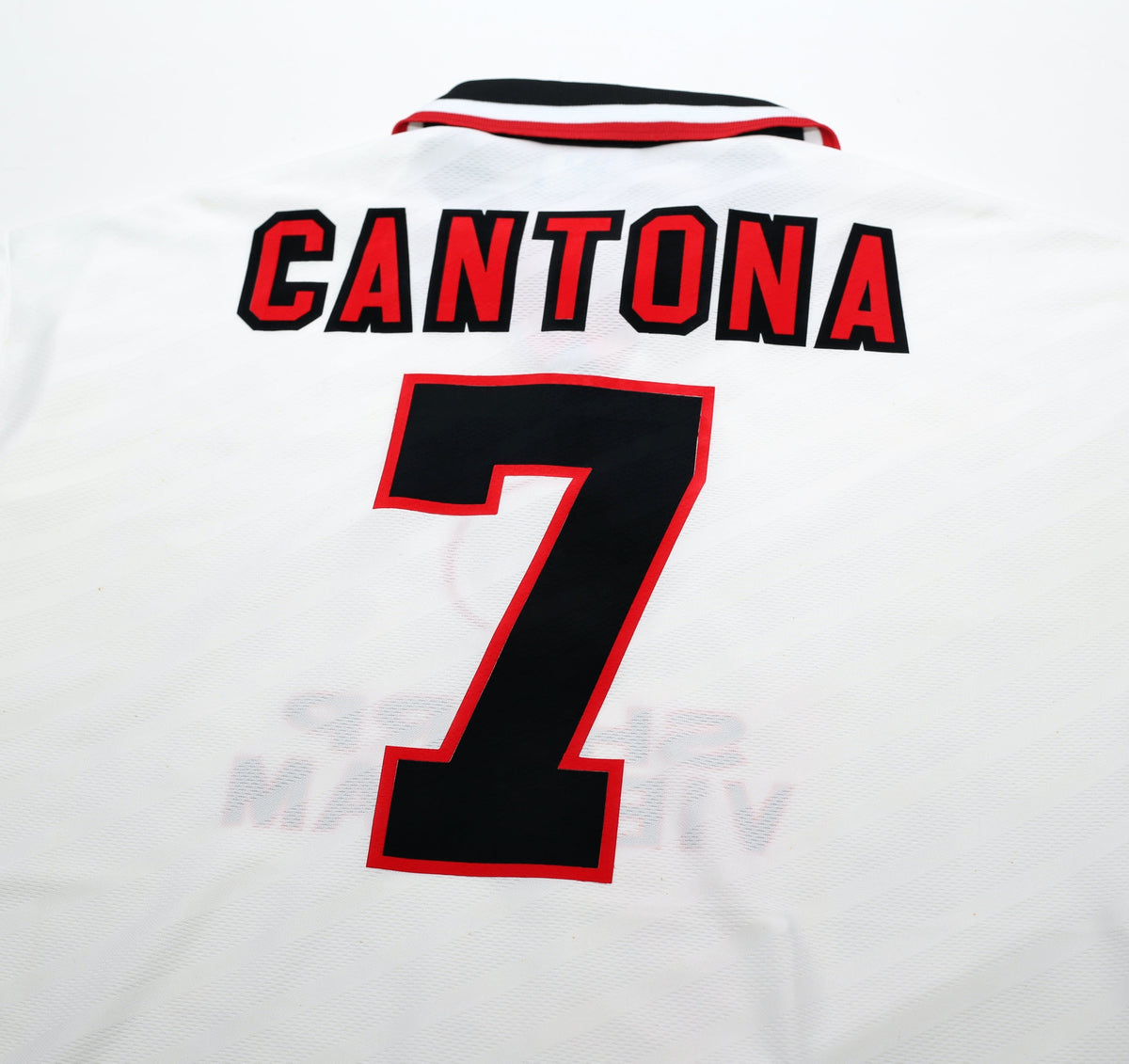 1996/97 CANTONA #7 Manchester United Vintage Umbro Away Football Shirt (L)