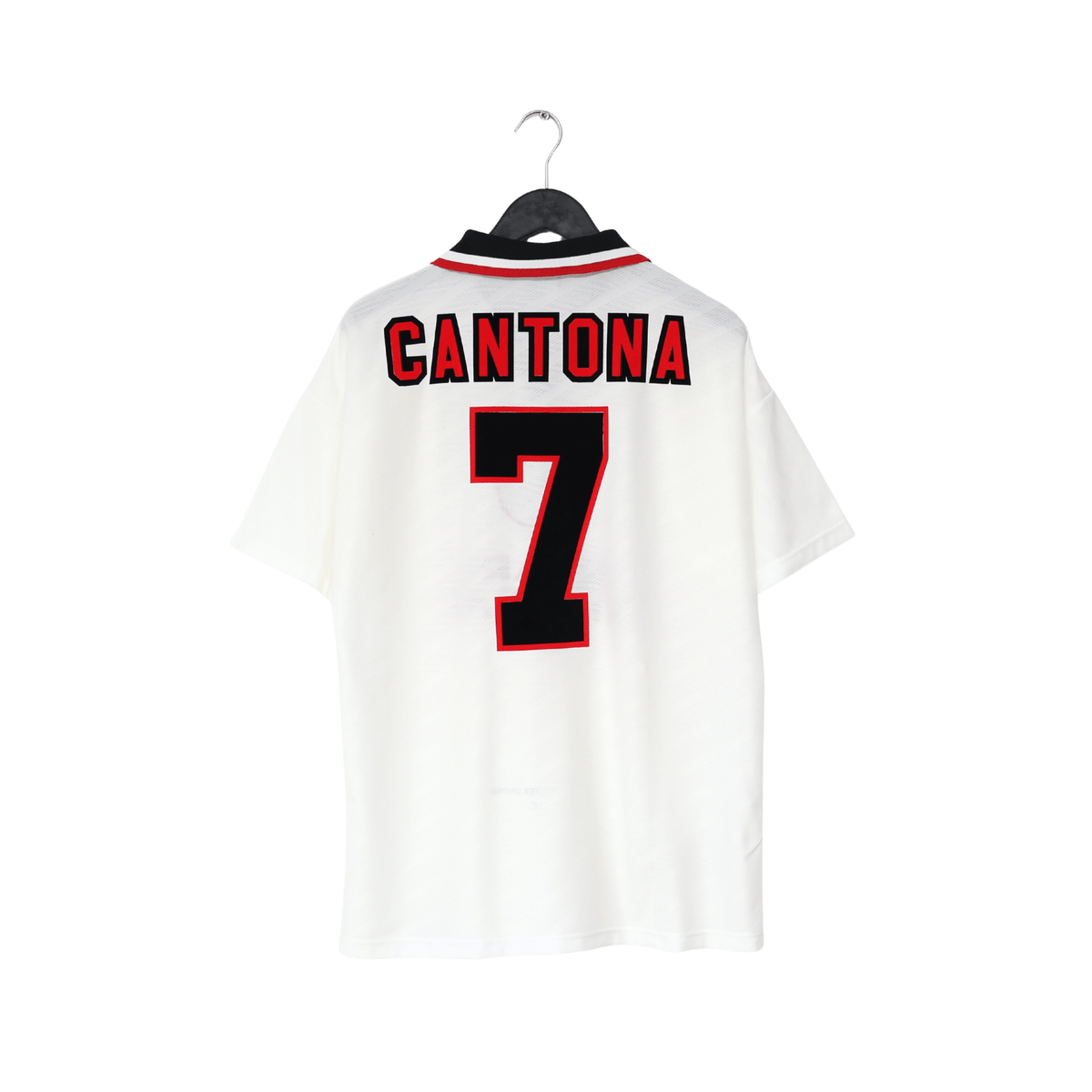 1996/97 CANTONA #7 Manchester United Vintage Umbro Away Football Shirt (L)