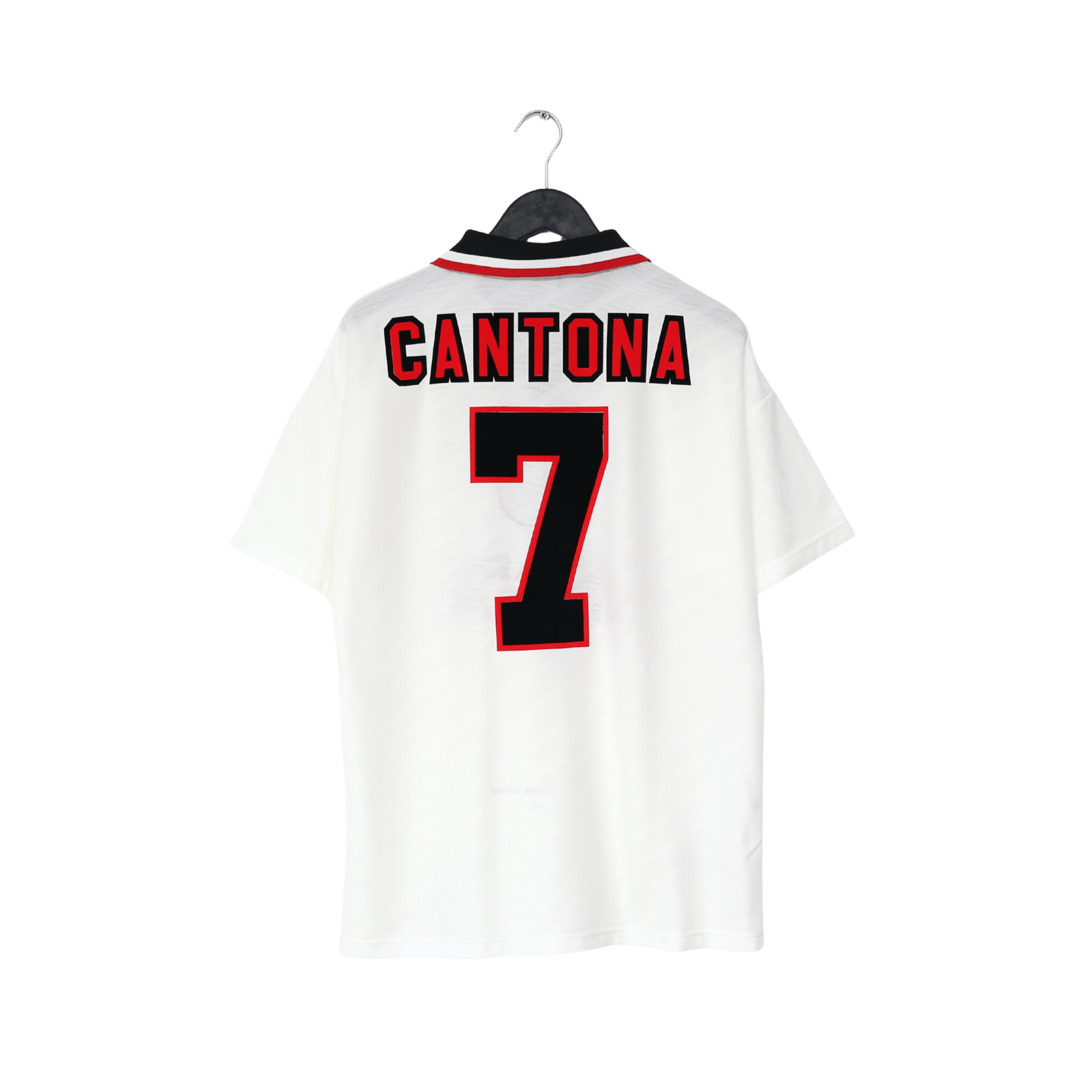 1996/97 CANTONA #7 Manchester United Vintage Umbro Away Football Shirt (L)