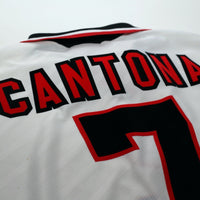 1996/97 Cantona #7 Manchester United Vintage Umbro Away Football Shirt (XL)