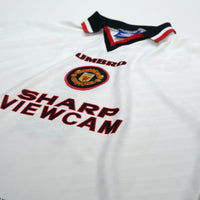 1996/97 Cantona #7 Manchester United Vintage Umbro Away Football Shirt (XL)