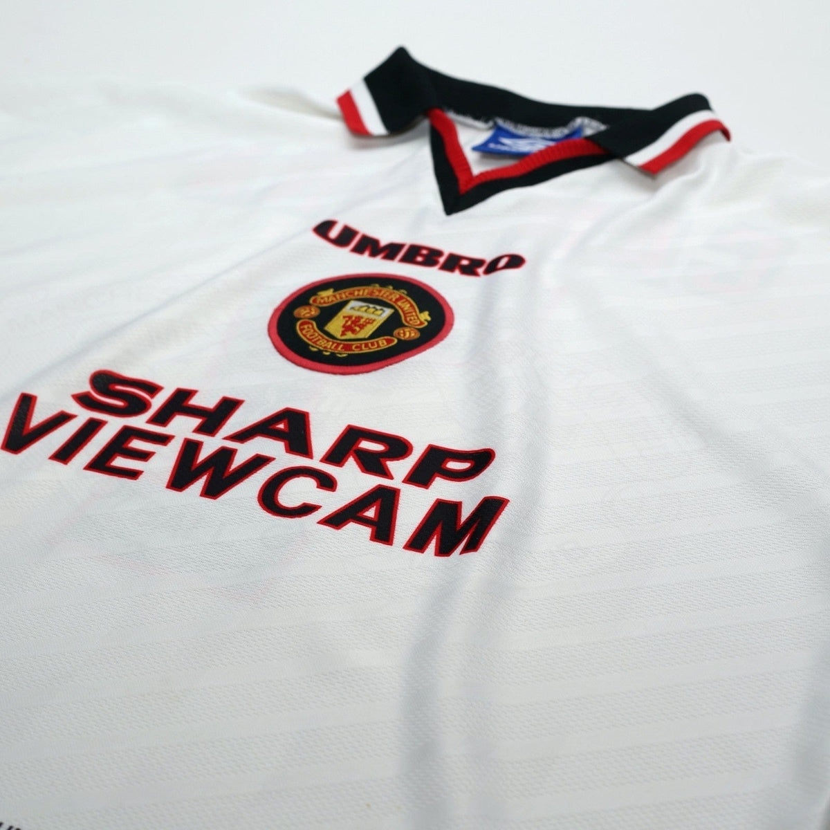 1996/97 Cantona #7 Manchester United Vintage Umbro Away Football Shirt (XL)