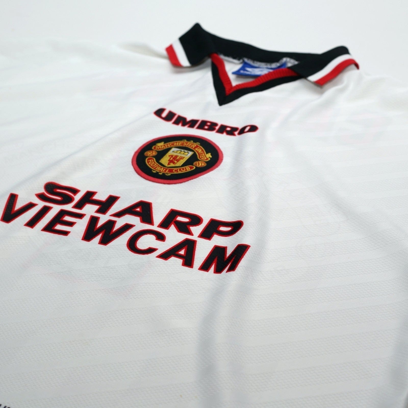 1996/97 Cantona #7 Manchester United Vintage Umbro Away Football Shirt (XL)