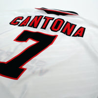 1996/97 Cantona #7 Manchester United Vintage Umbro Away Football Shirt (XL)