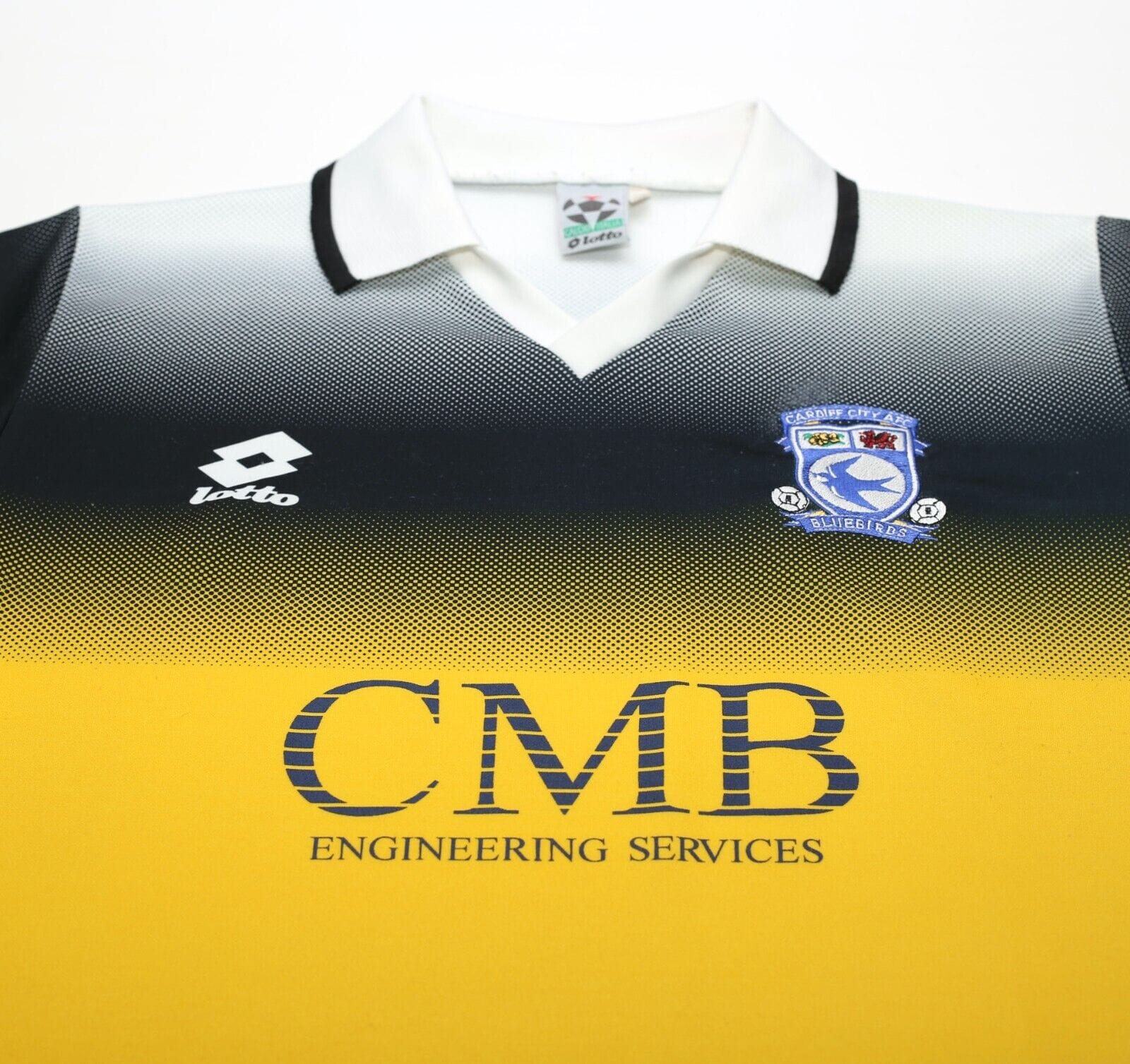 1996/97 CARDIFF CITY Vintage Lotto Away Football Shirt (M)