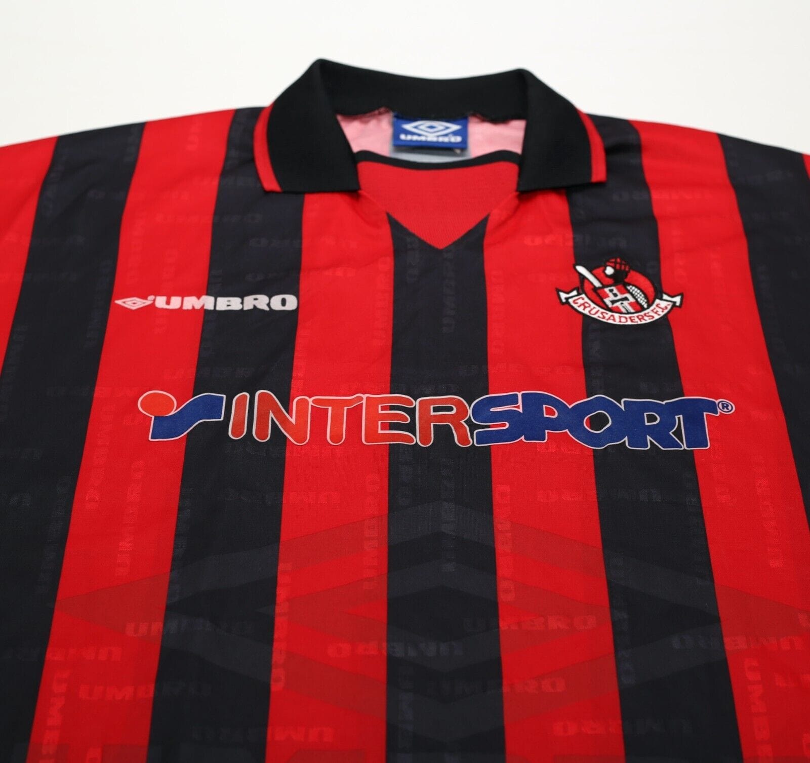 1996/97 CRUSADERS FC Vintage Umbro Home Football Shirt (XL)