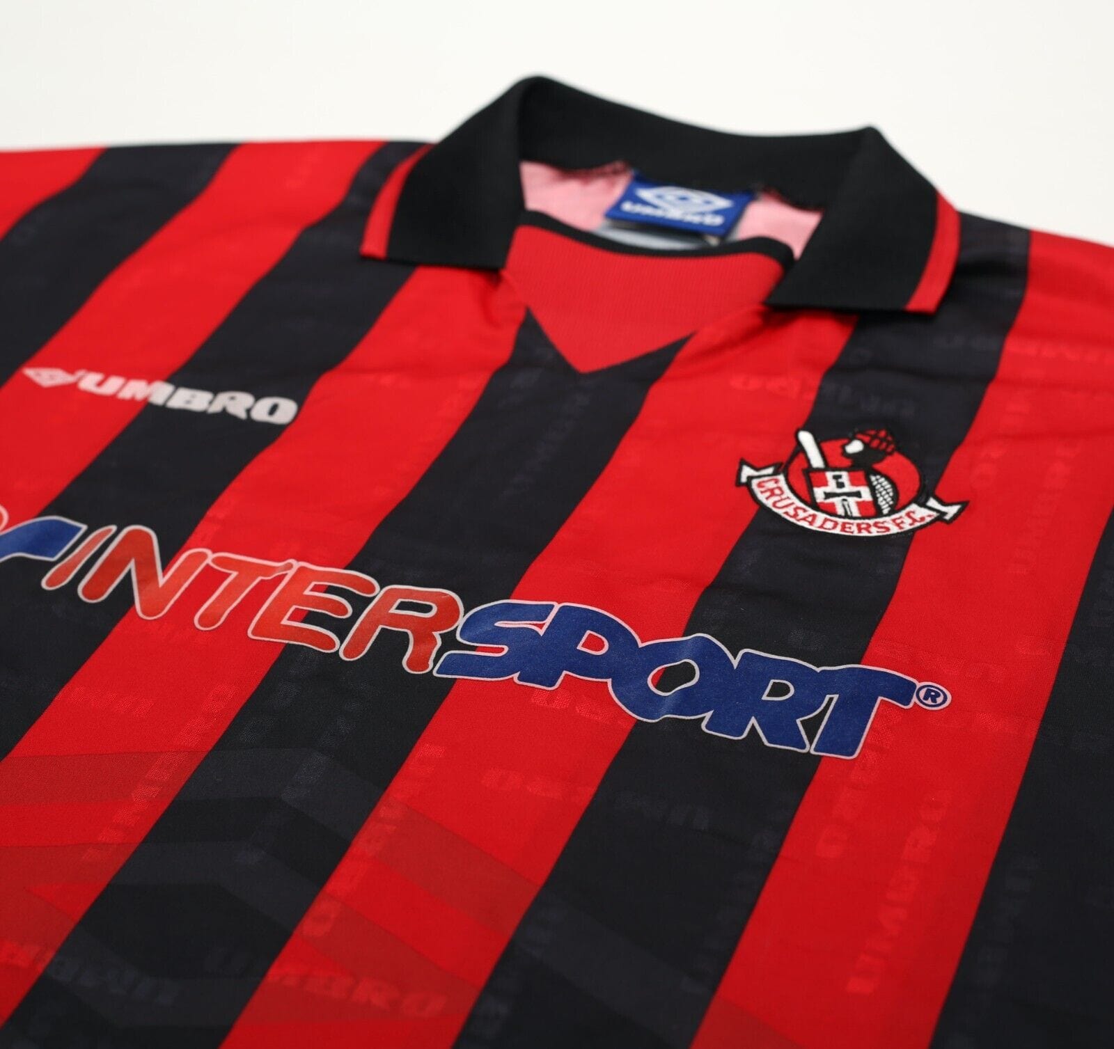 1996/97 CRUSADERS FC Vintage Umbro Home Football Shirt (XL)