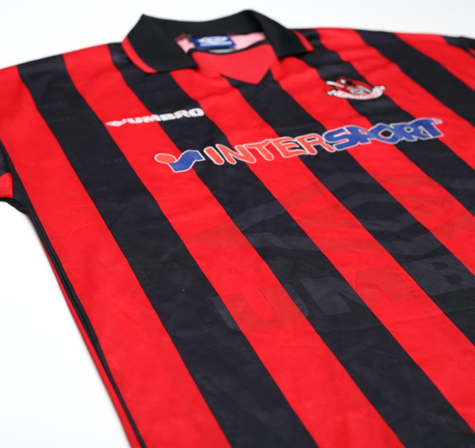 1996/97 CRUSADERS FC Vintage Umbro Home Football Shirt (XL)