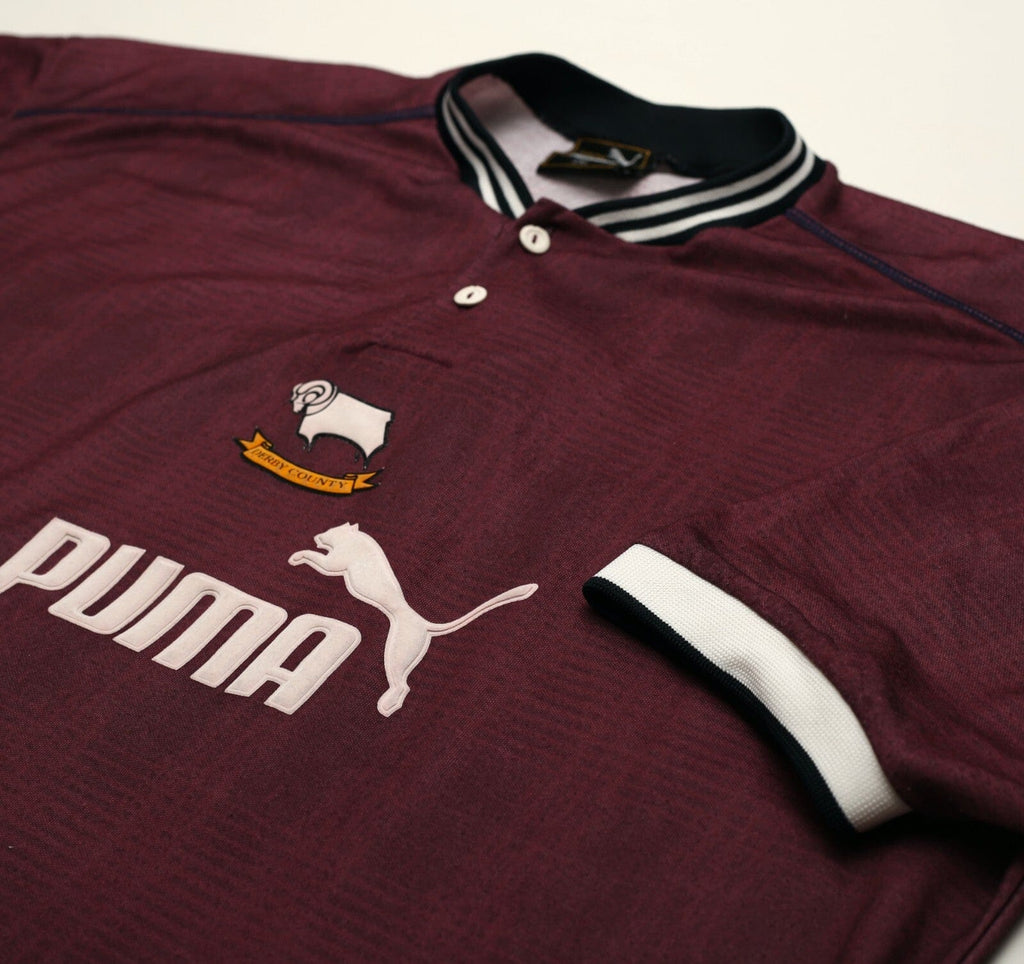1996/97 DERBY COUNTY Vintage PUMA Away Football Shirt (XXL)