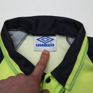 1996/97 Di Canio #7 Celtic Vintage Umbro Away Football Shirt (L/XL)