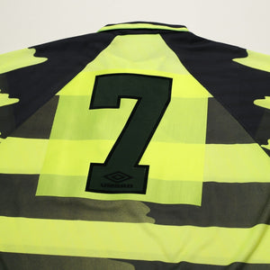 1996/97 Di Canio #7 Celtic Vintage Umbro Away Football Shirt (L/XL)