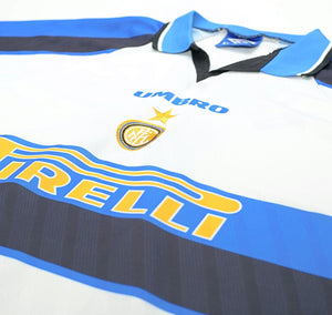 1996/97 DJORAEFF #6 Inter Milan Vintage Umbro Away Football Away Shirt (XL)