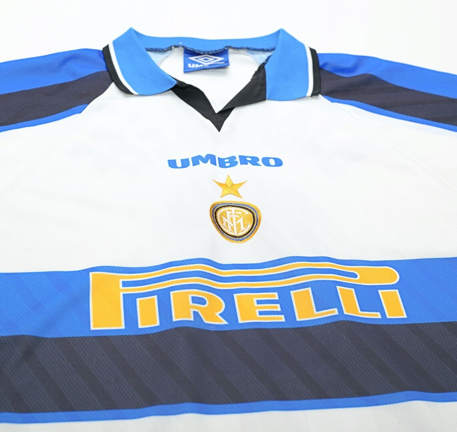 1996/97 DJORAEFF #6 Inter Milan Vintage Umbro Away Football Away