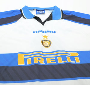1996/97 DJORAEFF #6 Inter Milan Vintage Umbro Away Football Away Shirt (XL)