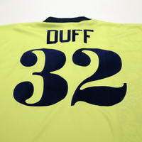 1996/97 Duff #32 Blackburn Rovers Vintage ASICS Away Football Shirt (XL)