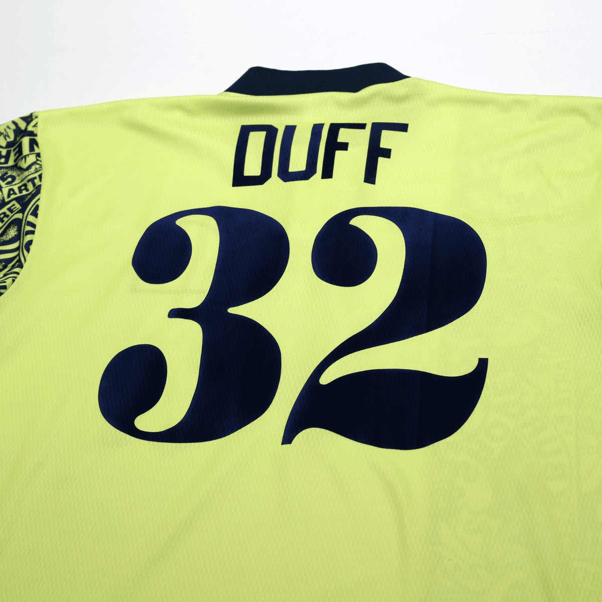 1996/97 Duff #32 Blackburn Rovers Vintage ASICS Away Football Shirt (XL)