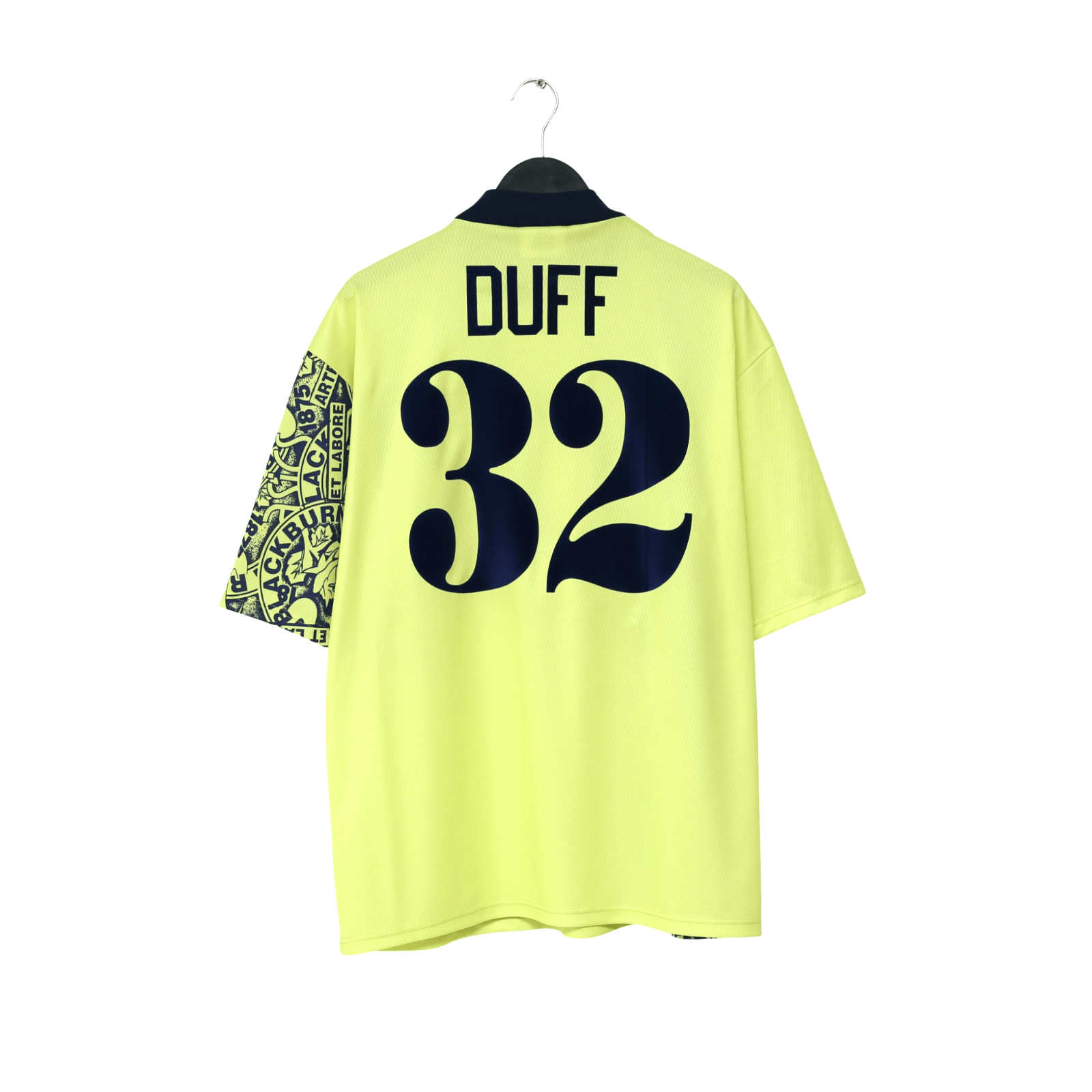 1996/97 Duff #32 Blackburn Rovers Vintage ASICS Away Football Shirt (XL)