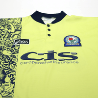 1996/97 Duff #32 Blackburn Rovers Vintage ASICS Away Football Shirt (XL)
