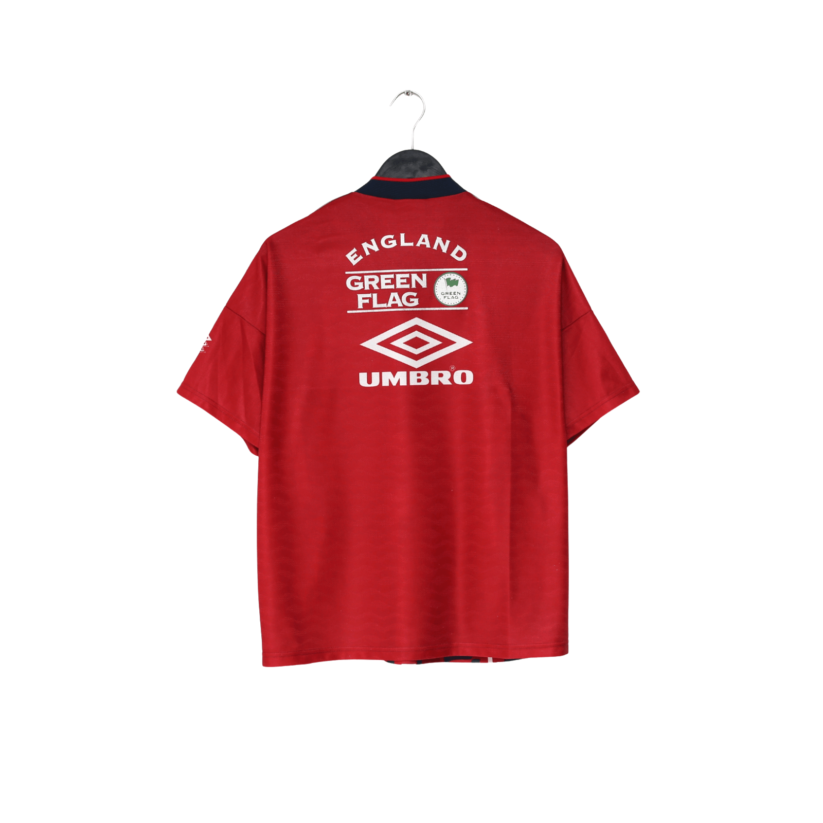 1996/97 ENGLAND Vintage Green Flag Umbro Football Training Shirt Top (S/M)