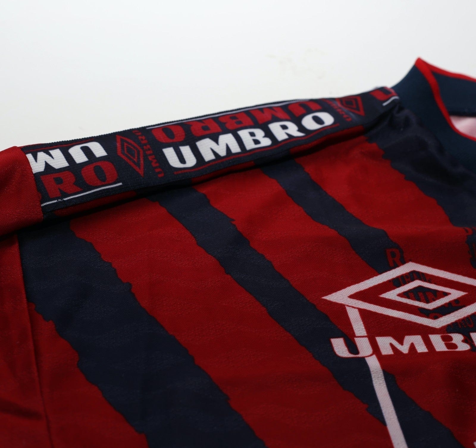 1996/97 ENGLAND Vintage Green Flag Umbro Football Training Shirt Top (S/M)