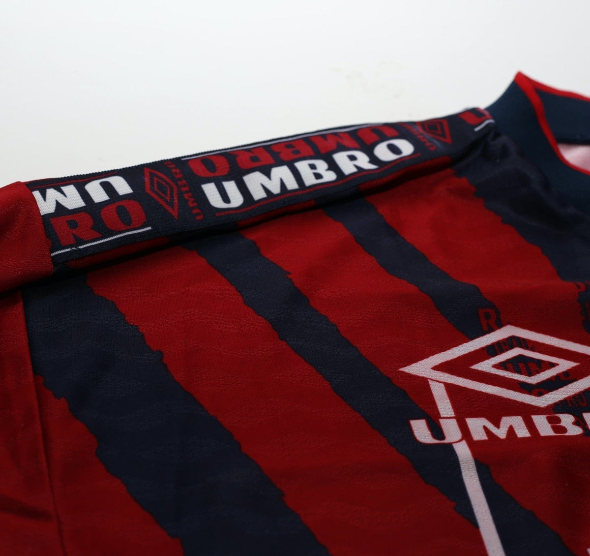 1996/97 ENGLAND Vintage Green Flag Umbro Football Training Shirt Top (S/M)