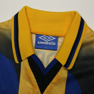1996/97 Ferguson #9 Everton Vintage Umbro Away Football Shirt (XL)