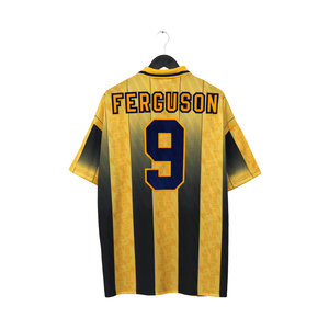 1996/97 Ferguson #9 Everton Vintage Umbro Away Football Shirt (XL)