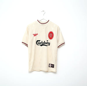 1996/97 FOWLER #9 Liverpool Vintage Reebok Away Football Shirt Jersey (S) 34/36