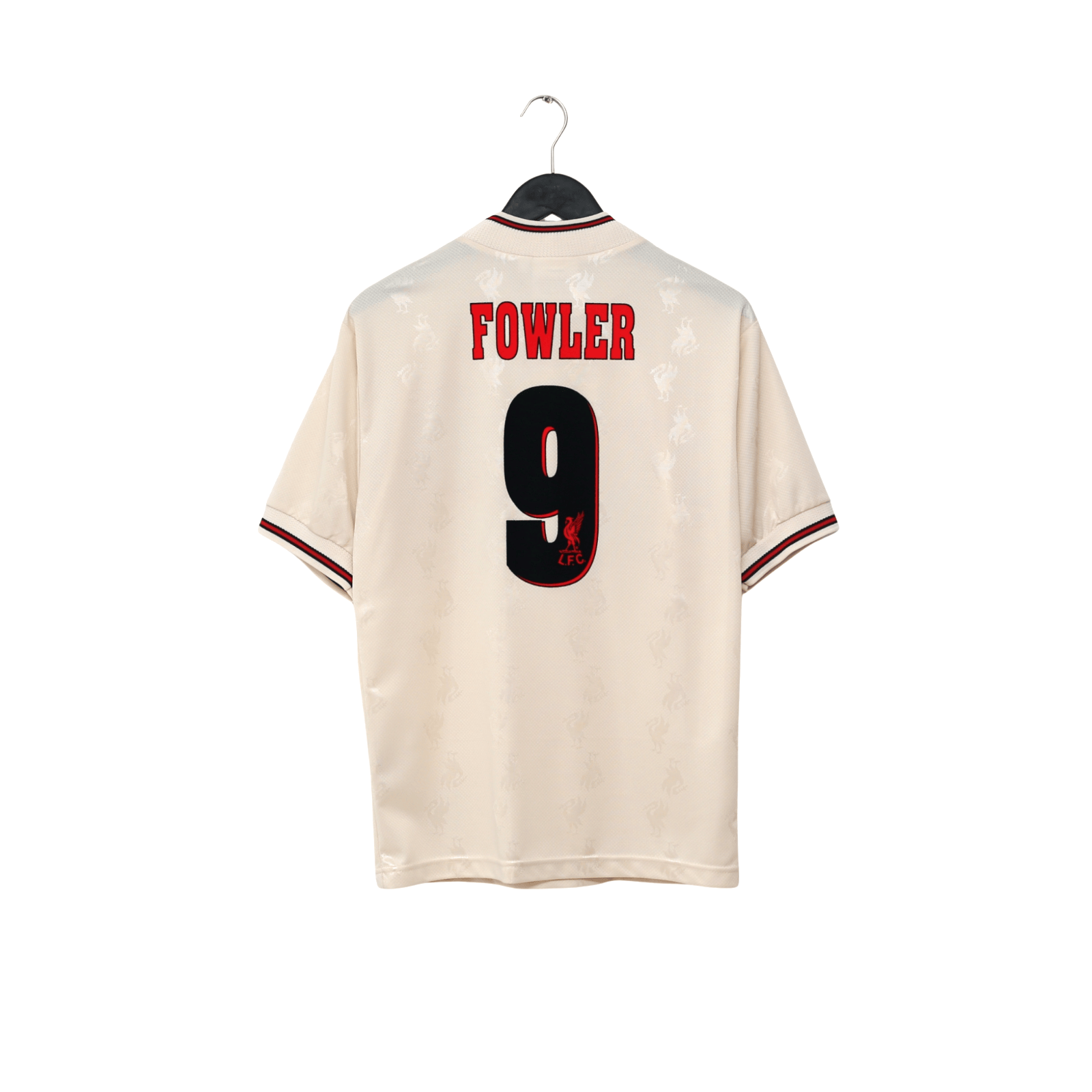 1996/97 Fowler #9 Liverpool Vintage Reebok Away Football Shirt (S) 34/36