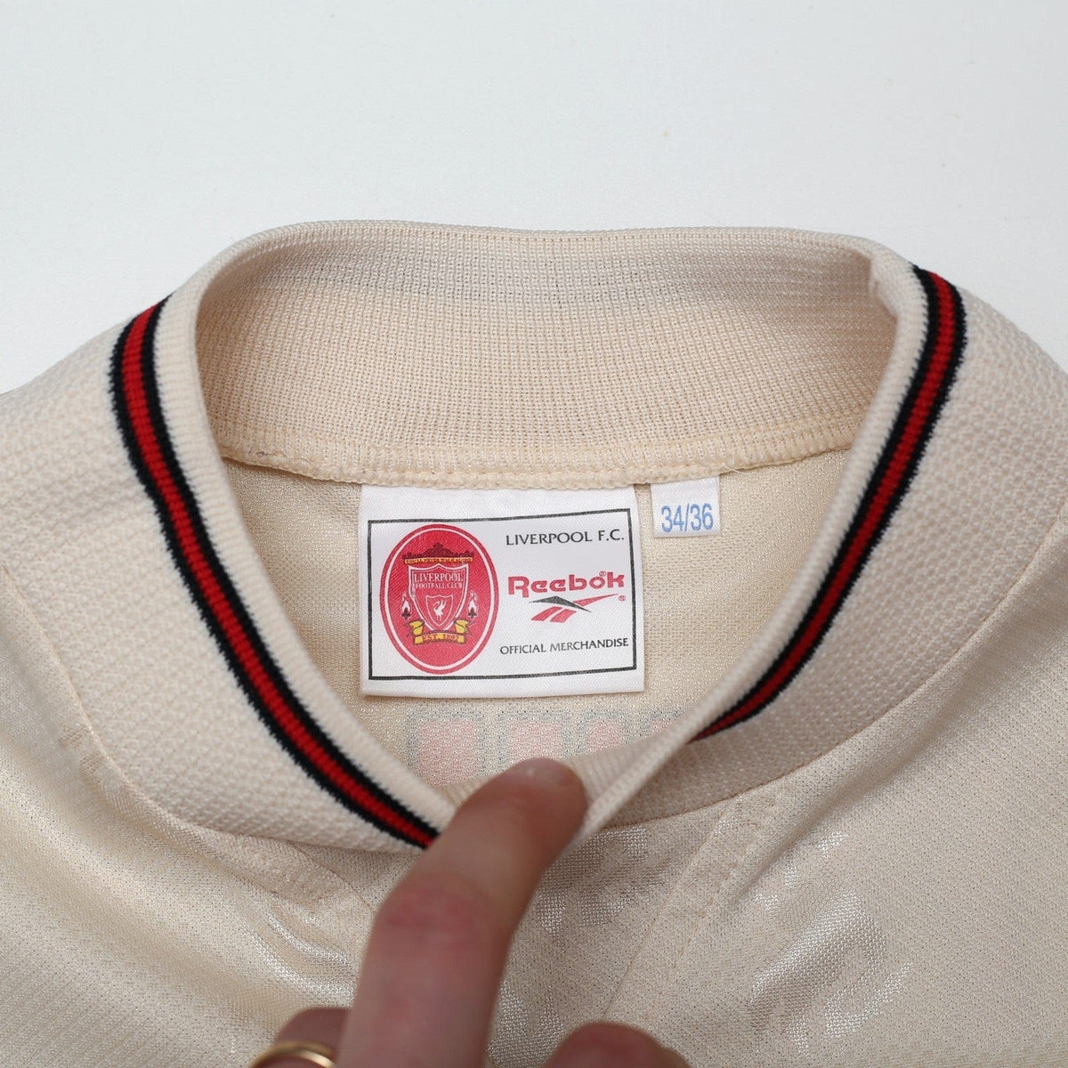 1996/97 Fowler #9 Liverpool Vintage Reebok Away Football Shirt (S) 34/36