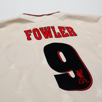 1996/97 Fowler #9 Liverpool Vintage Reebok Away Football Shirt (S) 34/36