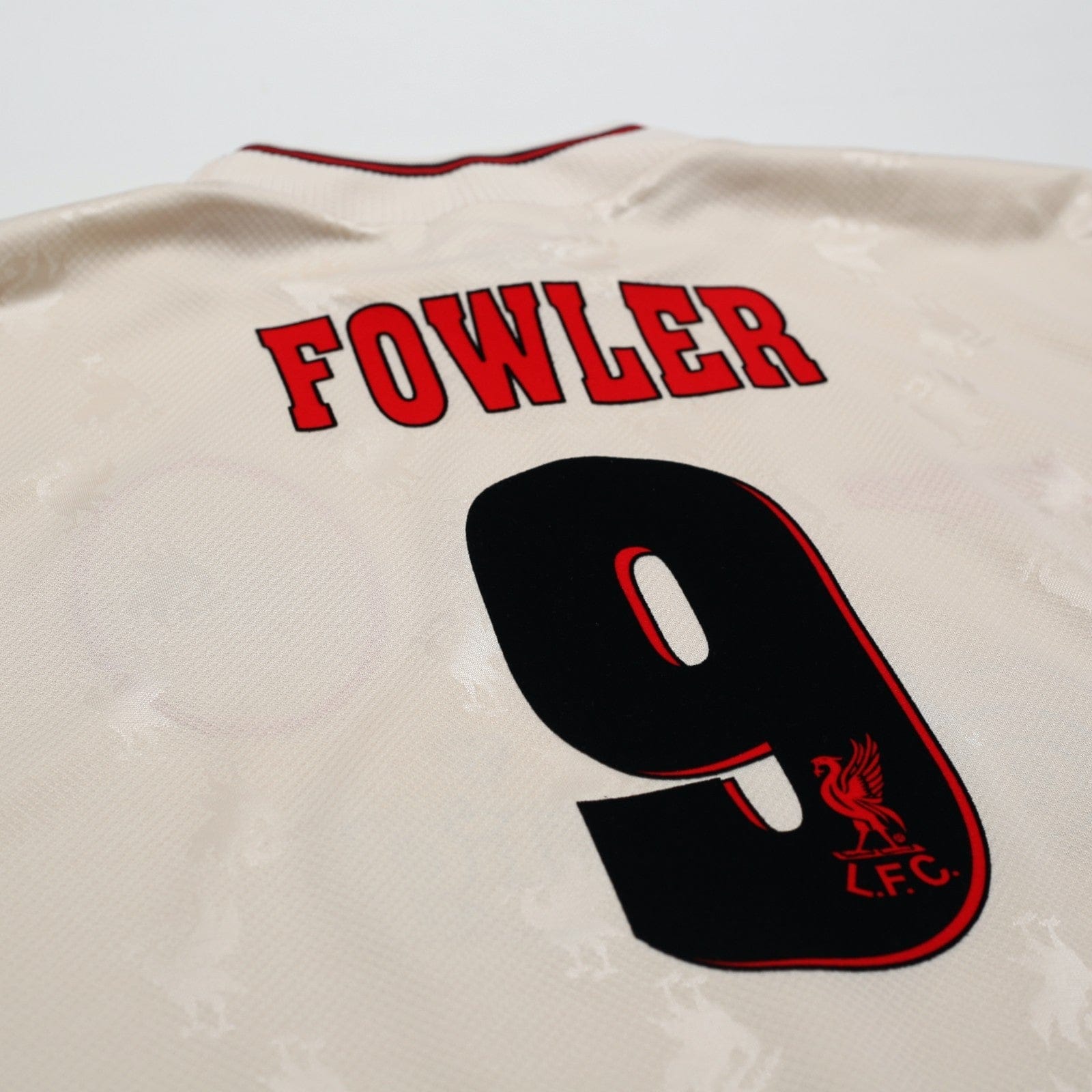 1996/97 Fowler #9 Liverpool Vintage Reebok Away Football Shirt (S) 34/36