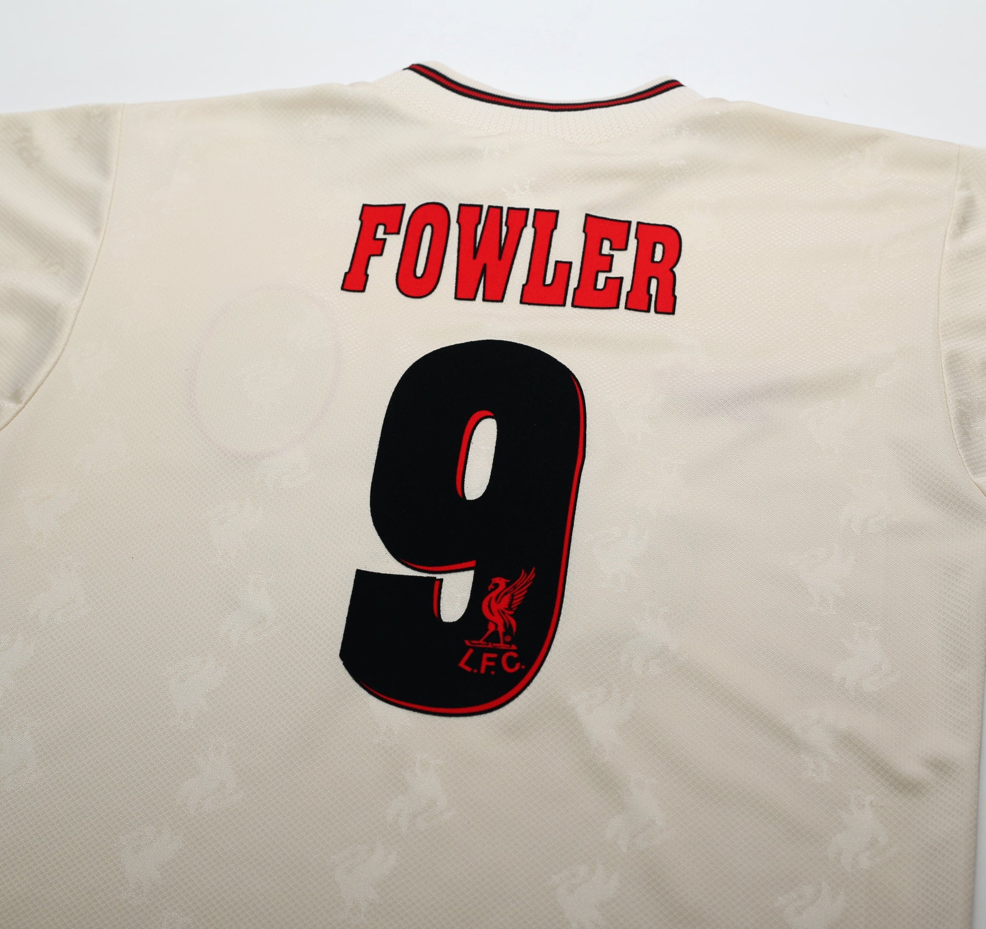 1996/97 FOWLER #9 Liverpool Vintage Reebok Away Football Shirt (S) 34/36