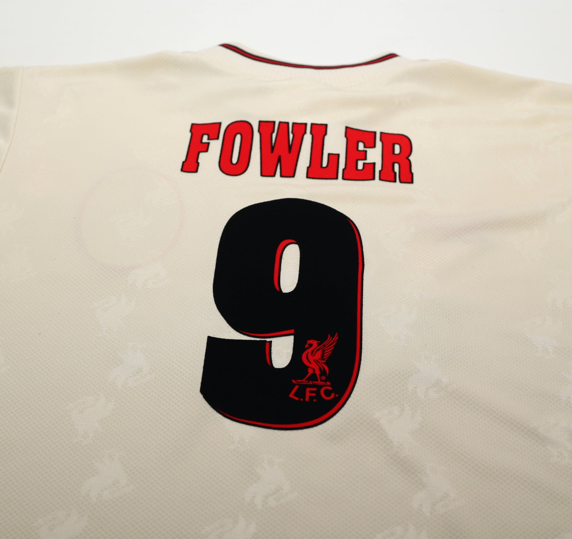 1996/97 FOWLER #9 Liverpool Vintage Reebok Away Football Shirt (S) 34/36