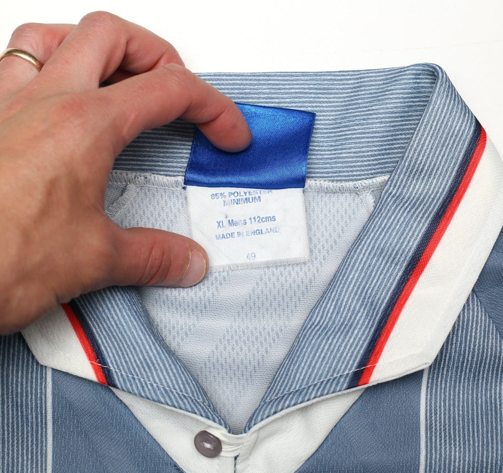 1996/97 GASCOIGNE #8 England Vintage Umbro Away Football Shirt (XL) Euro 96