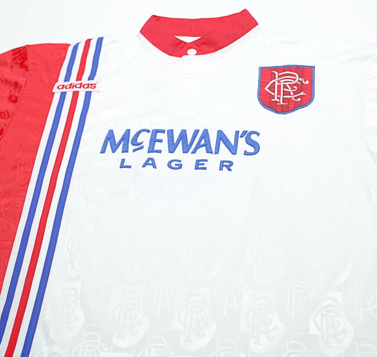 1996/97 GASCOIGNE #8 Rangers Vintage adidas Away Football Shirt Jersey (XXL)