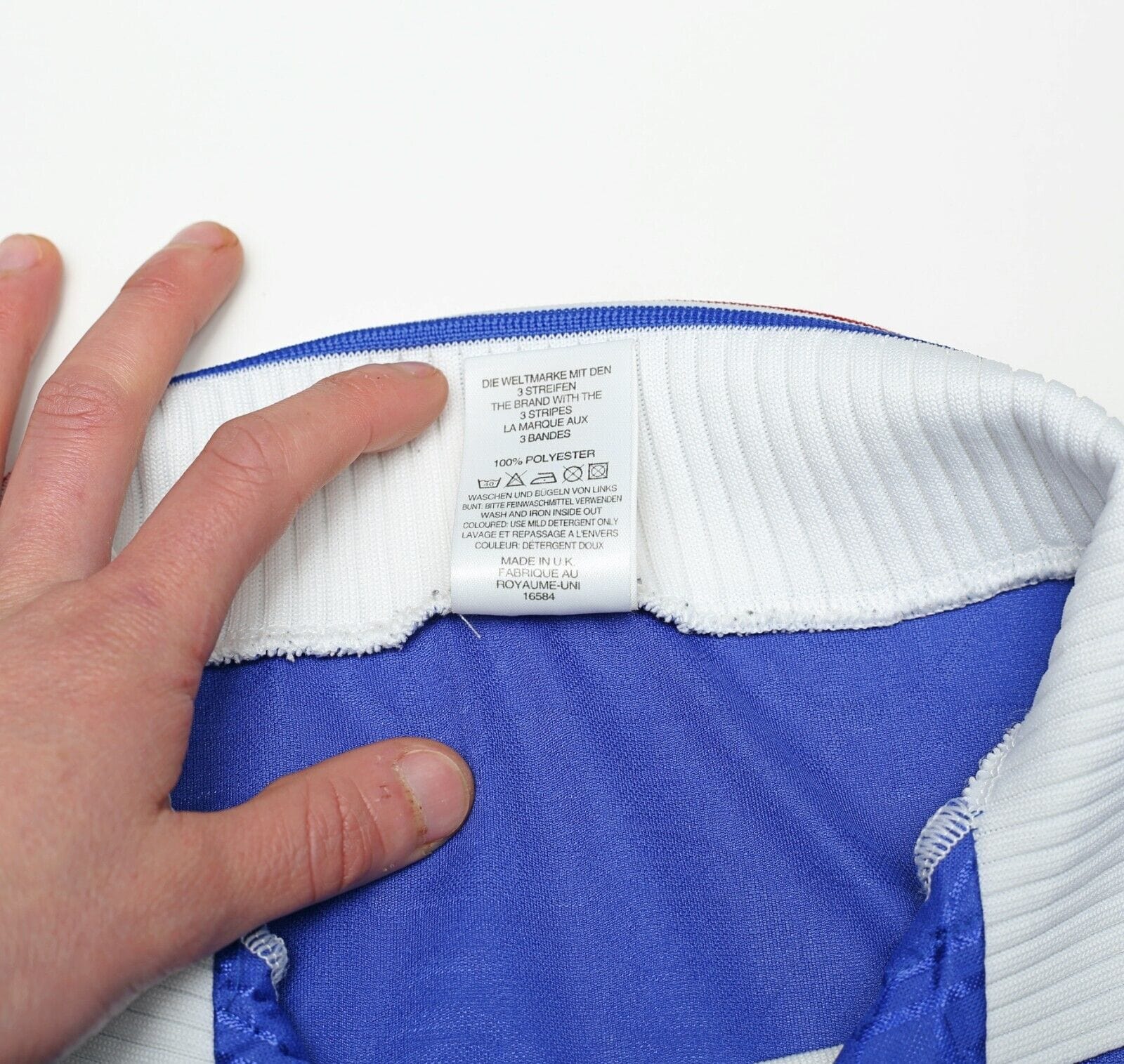 1996/97 GASCOIGNE #8 Rangers Vintage adidas Home Football Shirt Jersey (XXL)