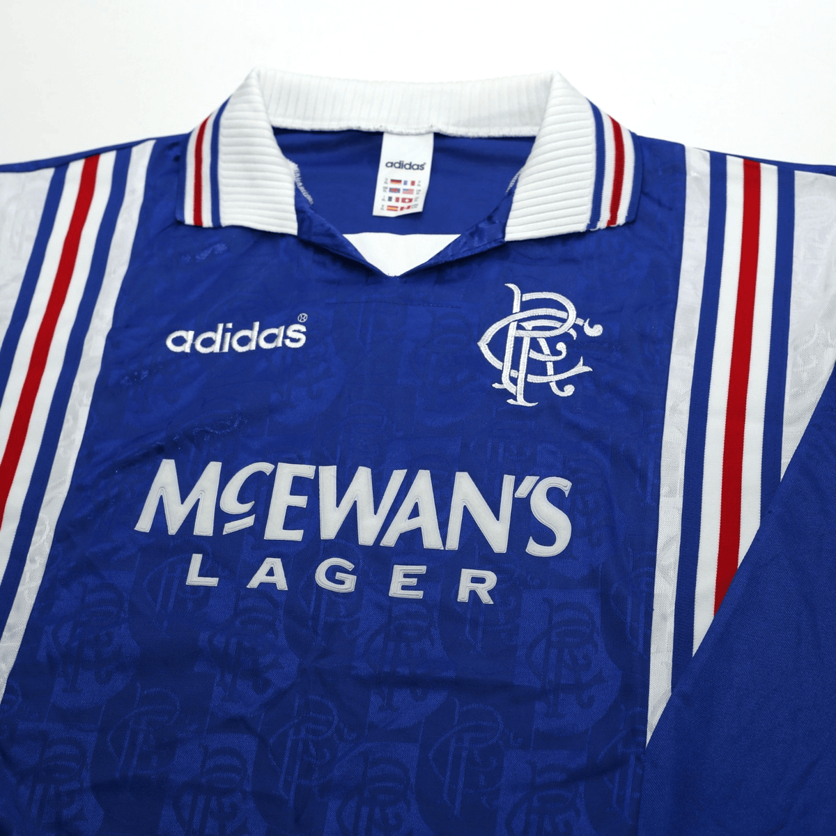 1996/97 Gascoigne #8 Rangers Vintage adidas Home Football Shirt (XL)
